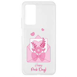 Чохол з розділу Вінтаж Лист Happy Pink Day для Xiaomi Mi 10T/10T Pro - FATLINE Чохол з розділу Вінтаж Лист Happy Pink Day для Xiaomi Mi 10T/10T Pro