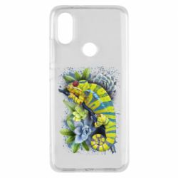 Чехол из раздела Хамелеон Collage with chameleon and succulents для Xiaomi Mi A2 - FATLINE Чехол из раздела Хамелеон Collage with chameleon and succulents для Xiaomi Mi A2