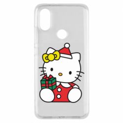 Чехол из раздела НОВЫЙ ГОД 2026 Kitty with present для Xiaomi Mi A2 - FATLINE Чехол из раздела НОВЫЙ ГОД 2026 Kitty with present для Xiaomi Mi A2