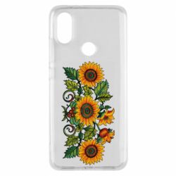 Чехол из раздела ShelganenOK Имитация вышивки подсолнушки для Xiaomi Mi A2 - FATLINE Чехол из раздела ShelganenOK Имитация вышивки подсолнушки для Xiaomi Mi A2