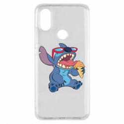 Чехол из раздела Лило и Стич Стич с мороженым для Xiaomi Mi A2 - FATLINE Чехол из раздела Лило и Стич Стич с мороженым для Xiaomi Mi A2