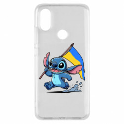 Чехол из раздела Лило и Стич Стич с украинским флагом для Xiaomi Mi A2 - FATLINE Чехол из раздела Лило и Стич Стич с украинским флагом для Xiaomi Mi A2