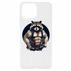 Чехол из раздела Енот Енот GYM бодибилдер для Xiaomi Mi11 Lite - FATLINE Чехол из раздела Енот Енот GYM бодибилдер для Xiaomi Mi11 Lite