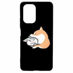 Чехол из раздела Корги Корги и котик для Xiaomi Poco F3/K40 - FATLINE Чехол из раздела Корги Корги и котик для Xiaomi Poco F3/K40