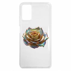 Чехол из раздела ShelganenOK Золотая перламутровая роза для Xiaomi Poco M3 - FATLINE Чехол из раздела ShelganenOK Золотая перламутровая роза для Xiaomi Poco M3