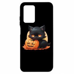 Чехол из раздела ShelganenOK Черный кот и тыква для Xiaomi Poco M4 5G/Redmi 10 5G - FATLINE Чехол из раздела ShelganenOK Черный кот и тыква для Xiaomi Poco M4 5G/Redmi 10 5G