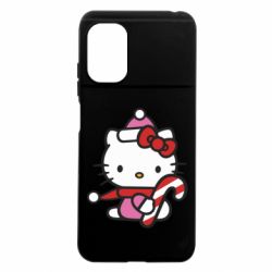 Чехол из раздела НОВЫЙ ГОД 2026 Christmas Kitty with candy для Xiaomi Poco M5 - FATLINE Чехол из раздела НОВЫЙ ГОД 2026 Christmas Kitty with candy для Xiaomi Poco M5