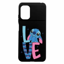 Чехол из раздела Лило и Стич Стич Love для Xiaomi Poco M5 - FATLINE Чехол из раздела Лило и Стич Стич Love для Xiaomi Poco M5