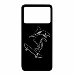 Чехол из раздела Авторские принты Акула на скейте для Xiaomi Poco X4 Pro 5G - FATLINE Чехол из раздела Авторские принты Акула на скейте для Xiaomi Poco X4 Pro 5G