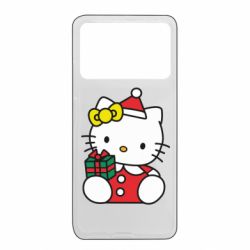Чехол из раздела НОВЫЙ ГОД 2026 Kitty with present для Xiaomi Poco X4 Pro 5G - FATLINE Чехол из раздела НОВЫЙ ГОД 2026 Kitty with present для Xiaomi Poco X4 Pro 5G