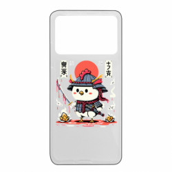 Чехол из раздела Утка Маленькая белая цыпочка-самурай для Xiaomi Poco X4 Pro 5G - FATLINE Чехол из раздела Утка Маленькая белая цыпочка-самурай для Xiaomi Poco X4 Pro 5G