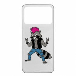 Чехол из раздела Авторские принты Енот панк для Xiaomi Poco X4 Pro 5G - FATLINE Чехол из раздела Авторские принты Енот панк для Xiaomi Poco X4 Pro 5G