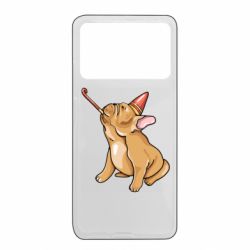 Чехол из раздела OriAkuma новогодний бульдог с дудочкой для Xiaomi Poco X4 Pro 5G - FATLINE Чехол из раздела OriAkuma новогодний бульдог с дудочкой для Xiaomi Poco X4 Pro 5G