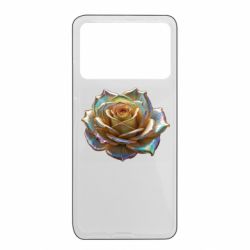 Чехол из раздела ShelganenOK Золотая перламутровая роза для Xiaomi Poco X4 Pro 5G - FATLINE Чехол из раздела ShelganenOK Золотая перламутровая роза для Xiaomi Poco X4 Pro 5G