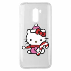Чехол из раздела НОВЫЙ ГОД 2026 Christmas Kitty with candy для Xiaomi Pocophone F1 - FATLINE Чехол из раздела НОВЫЙ ГОД 2026 Christmas Kitty with candy для Xiaomi Pocophone F1