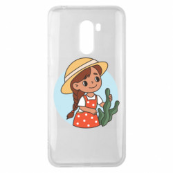 Чехол из раздела Авторские принты Милаха девочка в шляпе для Xiaomi Pocophone F1 - FATLINE Чехол из раздела Авторские принты Милаха девочка в шляпе для Xiaomi Pocophone F1