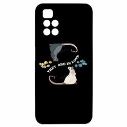 Чехол из раздела Мышь Влюбленные крысы для Xiaomi Redmi 10 - FATLINE Чехол из раздела Мышь Влюбленные крысы для Xiaomi Redmi 10