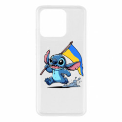 Чехол из раздела Лило и Стич Стич с украинским флагом для Xiaomi Redmi 10c - FATLINE Чехол из раздела Лило и Стич Стич с украинским флагом для Xiaomi Redmi 10c