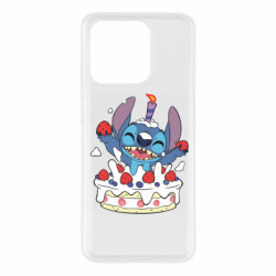 Чехол из раздела Лило и Стич Стич с праздничным тортом для Xiaomi Redmi 10c - FATLINE Чехол из раздела Лило и Стич Стич с праздничным тортом для Xiaomi Redmi 10c