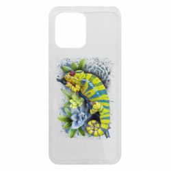 Чехол из раздела Цветы Collage with chameleon and succulents для Xiaomi Redmi 12 - FATLINE Чехол из раздела Цветы Collage with chameleon and succulents для Xiaomi Redmi 12