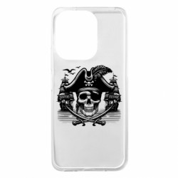 Чехол из раздела Пираты Карибского Моря Череп пирата в шляпе для Xiaomi Redmi 13 4G/Poco M6 4G - FATLINE Чехол из раздела Пираты Карибского Моря Череп пирата в шляпе для Xiaomi Redmi 13 4G/Poco M6 4G