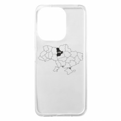 Чехол из раздела Киев Киев на карте Украины для Xiaomi Redmi 13 4G/Poco M6 4G - FATLINE Чехол из раздела Киев Киев на карте Украины для Xiaomi Redmi 13 4G/Poco M6 4G