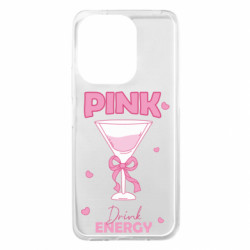 Чохол з розділу Вінтаж Pink Drink Energy У склянці з бантом для Xiaomi Redmi 13 4G/Poco M6 4G - FATLINE Чохол з розділу Вінтаж Pink Drink Energy У склянці з бантом для Xiaomi Redmi 13 4G/Poco M6 4G
