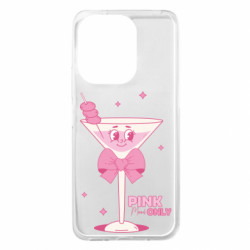 Чохол з розділу Вінтаж Рожевий настрій з келихом мартіні для Xiaomi Redmi 13 4G/Poco M6 4G - FATLINE Чохол з розділу Вінтаж Рожевий настрій з келихом мартіні для Xiaomi Redmi 13 4G/Poco M6 4G