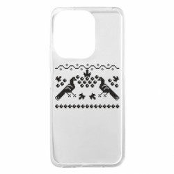 Чехол из раздела Авторские принты Украинские орнаменты: калина и птицы для Xiaomi Redmi 13 4G/Poco M6 4G - FATLINE Чехол из раздела Авторские принты Украинские орнаменты: калина и птицы для Xiaomi Redmi 13 4G/Poco M6 4G
