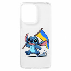 Чохол з розділу Ліло та Стіч Стіч з українським прапором для Xiaomi Redmi 13C - FATLINE Чохол з розділу Ліло та Стіч Стіч з українським прапором для Xiaomi Redmi 13C