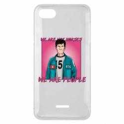 Чохол з розділу Гра у кальмара Ми не коні, ми люди для Xiaomi Redmi 6A - FATLINE Чохол з розділу Гра у кальмара Ми не коні, ми люди для Xiaomi Redmi 6A