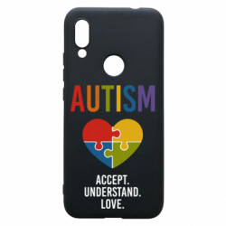 Чехол из раздела Психологические термины «Аутизм — Принять. Понять. Полюбить» для Xiaomi Redmi 7 - FATLINE Чехол из раздела Психологические термины «Аутизм — Принять. Понять. Полюбить» для Xiaomi Redmi 7