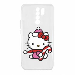 Чехол из раздела Hello Kitty Christmas Kitty with candy для Xiaomi Redmi 9 - FATLINE Чехол из раздела Hello Kitty Christmas Kitty with candy для Xiaomi Redmi 9