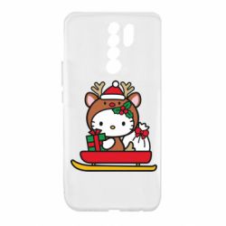 Чехол из раздела Hello Kitty Китти на санках для Xiaomi Redmi 9 - FATLINE Чехол из раздела Hello Kitty Китти на санках для Xiaomi Redmi 9