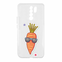 Чехол из раздела Abstract world морковь яркая цветная в очках для Xiaomi Redmi 9 - FATLINE Чехол из раздела Abstract world морковь яркая цветная в очках для Xiaomi Redmi 9