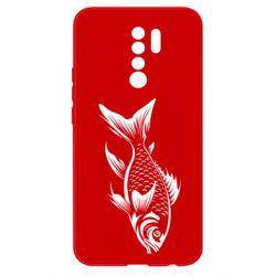 Чехол из раздела Авторские принты рыба силуэт для Xiaomi Redmi 9 - FATLINE Чехол из раздела Авторские принты рыба силуэт для Xiaomi Redmi 9