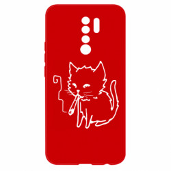 Чехол из раздела Прикольные рисунки Smoking cat для Xiaomi Redmi 9 - FATLINE Чехол из раздела Прикольные рисунки Smoking cat для Xiaomi Redmi 9
