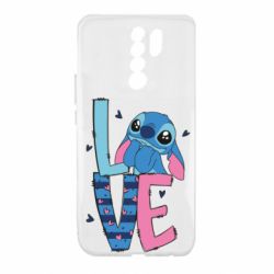 Чехол из раздела Лило и Стич Стич Love для Xiaomi Redmi 9 - FATLINE Чехол из раздела Лило и Стич Стич Love для Xiaomi Redmi 9