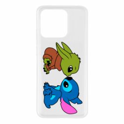 Чехол из раздела Лило и Стич Baby Yoda And Stitch для Xiaomi Redmi 10c - FATLINE Чехол из раздела Лило и Стич Baby Yoda And Stitch для Xiaomi Redmi 10c