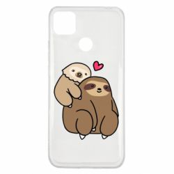 Чохол з розділу Лінивці Пара лінивців для Xiaomi Redmi 9c - FATLINE Чохол з розділу Лінивці Пара лінивців для Xiaomi Redmi 9c