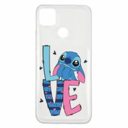Чохол з розділу Ліло та Стіч Стіч Love для Xiaomi Redmi 9c - FATLINE Чохол з розділу Ліло та Стіч Стіч Love для Xiaomi Redmi 9c