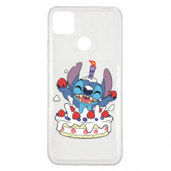 Чохол з розділу Ліло та Стіч Стіч зі святковим тортом для Xiaomi Redmi 9c - FATLINE Чохол з розділу Ліло та Стіч Стіч зі святковим тортом для Xiaomi Redmi 9c