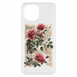 Чехол из раздела Розы Retro newspaper and roses для Xiaomi Redmi A1 - FATLINE Чехол из раздела Розы Retro newspaper and roses для Xiaomi Redmi A1