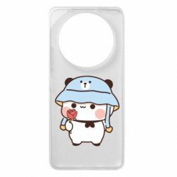 Чохол з розділу Bubu and Dudu Ведмедик з квіточкою для Xiaomi Redmi A3 - FATLINE Чохол з розділу Bubu and Dudu Ведмедик з квіточкою для Xiaomi Redmi A3