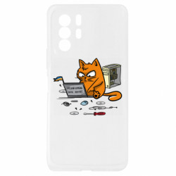 Чехол из раздела Программистам Кот - сисадмин для Xiaomi Redmi Note 10 Pro 5G - FATLINE Чехол из раздела Программистам Кот - сисадмин для Xiaomi Redmi Note 10 Pro 5G