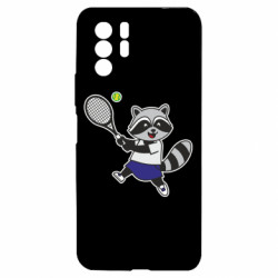 Чохол з розділу Теніс Єнотка-Тенісистка або Королева корту для Xiaomi Redmi Note 10 Pro 5G - FATLINE Чохол з розділу Теніс Єнотка-Тенісистка або Королева корту для Xiaomi Redmi Note 10 Pro 5G