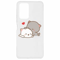 Чехол из раздела Кот Кот целует кошку для Xiaomi Redmi Note 10 Pro - FATLINE Чехол из раздела Кот Кот целует кошку для Xiaomi Redmi Note 10 Pro