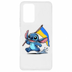 Чохол з розділу Ліло та Стіч Стіч з українським прапором для Xiaomi Redmi Note 10 Pro - FATLINE Чохол з розділу Ліло та Стіч Стіч з українським прапором для Xiaomi Redmi Note 10 Pro