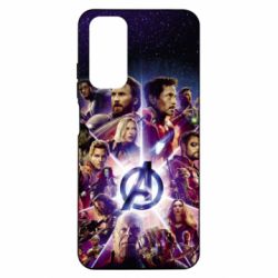 Чехол из раздела Мстители Avengers heroes and logo endgame для Xiaomi Redmi Note 11 - FATLINE Чехол из раздела Мстители Avengers heroes and logo endgame для Xiaomi Redmi Note 11