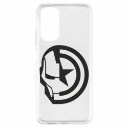 Чехол из раздела Мстители Iron Man and Captain America для Xiaomi Redmi Note 11 - FATLINE Чехол из раздела Мстители Iron Man and Captain America для Xiaomi Redmi Note 11